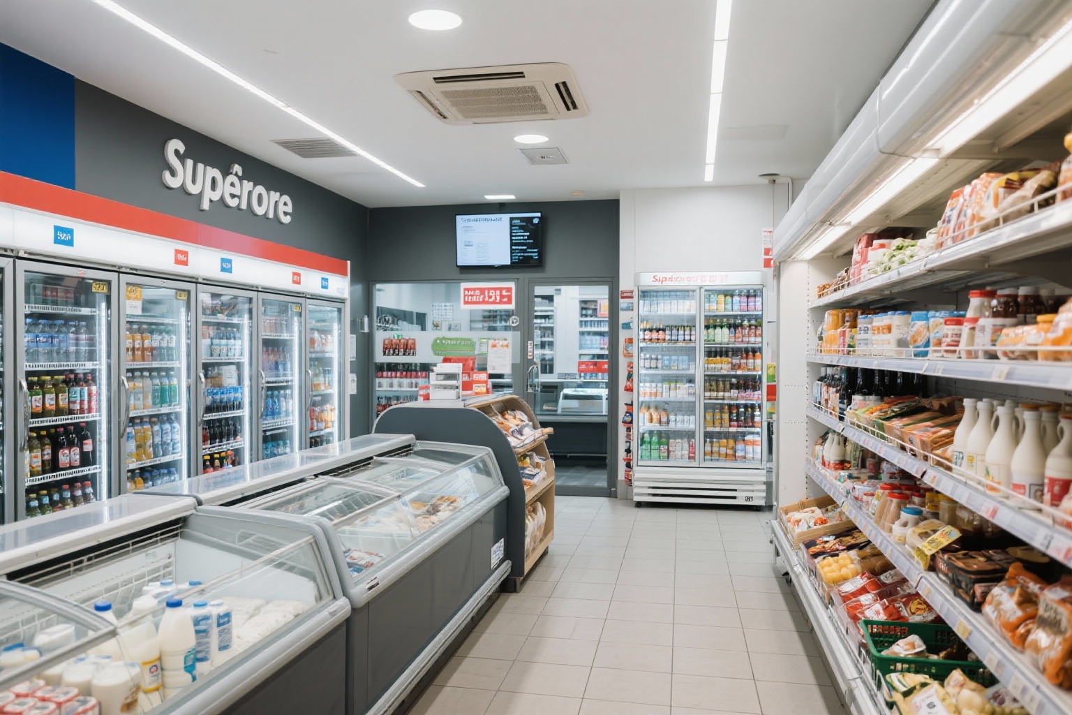 Vitrine réfrigérée supérette